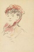 Edouard Manet Femme au chapeau rouge (mk40) china oil painting artist